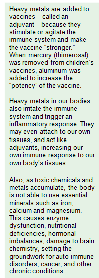 heavy metals are added to vaccines